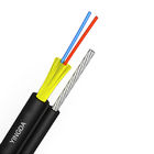 Figure-8 Fiber To The Home Aerial FTTH Drop Cable 2 Cores With 7*0.33mm Messenger Wire