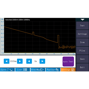 Kit d'outils en fibres OTDR Testeur de fibres optiques 1310/1550nm 26/24dB Portée de test 500m-100Km 3