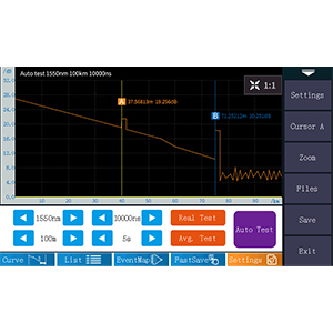 Kit d'outils en fibres OTDR Testeur de fibres optiques 1310/1550nm 26/24dB Portée de test 500m-100Km 4