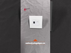 Socket de montage murale en fibre optique avec module SC et RJ45 CAT5E