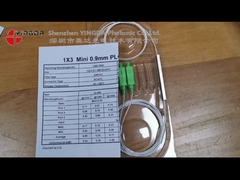 1x9 Tubo d'acier NAP Splitter à fibre optique G657A1 FTTR PLC Splitter SC Connecteur APC