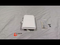 4 ports UV résistant aux intempéries FTTH Fibre Termination Box 4 fibres SC Wall Mount Box