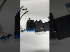 MTP MPO câble 12 cassette en fibre avec MPO connecteur LC mâle femelle pour le panneau de patch