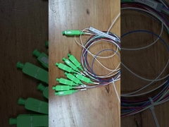 Splitter PLC à fibre optique 1x8 avec connecteur SC en mode unique coloré pour le réseau PON XGPON