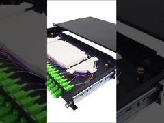 1U 19 pouces support coulissant monté panneau de patch de fibre optique 12 Port LC Duplex tiroir ODF