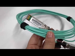 AOC câble 25G SFP28 à SFP28 5m transmission, OM3 300 aqua 850nm avec tirage noir