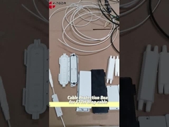 1 en 1 sur 2 ports boîte de terminaison de protection de splicing de fibre optique pour le câble de chute ASB blanc