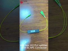 Cassette coupleur FBT à large bande à double fenêtre 2 mm 1 x 2 SFF ABS ISO SGS ROHS