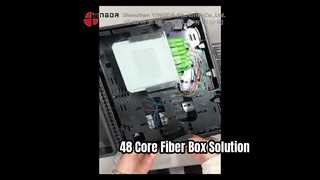 Solution optique extérieure de la boîte IP65 FTTH de diviseur de fibre de 48 noyaux