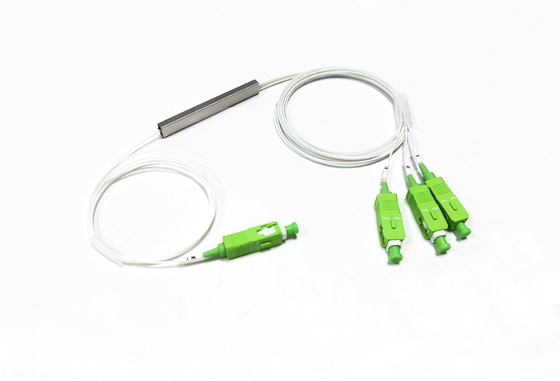 acheter connecteur unimodal de Sc RPA du diviseur optique G657A de PLC de la fibre 1x3 1260 - 1650 nanomètre fabrication en ligne