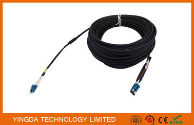 acheter La corde de correction optique duplex de fibre de DLC LC mène 5.0mm Assemblée de câble à fibres optiques de 2 noyaux fabrication en ligne