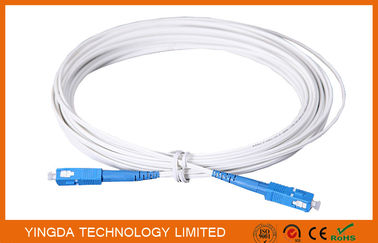 acheter Corde de correction optique d'intérieur de fibre de FTTH 3M avec le porteur central des connecteurs FRP de Sc/UPC fabrication en ligne