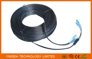 acheter Noircissez Sc de corde de correction de fibre de mode unitaire de 2 noyaux - le simplex 70M de Sc 657A2 avec le fil d'acier fabrication en ligne