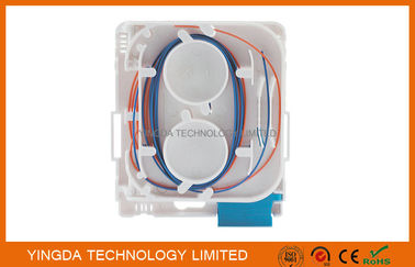 acheter Boîte optique de bâti de mur de 2 de noyaux de Sc de connecteurs de réseau d'extrémité fibres du coffret 2 fabrication en ligne