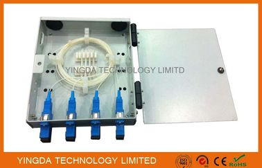 acheter Boîte optique fixée au mur d'arrêt de fibre de FTTH, adaptateur de Sc de la boîte d'épissurage de fibre de 4 fibres avec des tresses fabrication en ligne