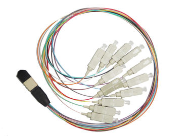 acheter Le mâle de MPO RPA à la fibre du mode unitaire 12 de câble de ventilateur de FC RPA pour l'application à haute densité fabrication en ligne