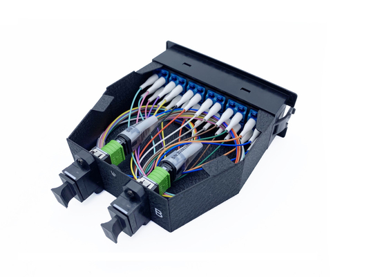 acheter 8 câble à plusieurs modes de fonctionnement du module G657A2 LSZH OM3 10G de cassette des fibres MPO pour Data Center fabrication en ligne