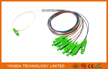acheter diviseur optique du diviseur FTTH de PLC de fibre du mode unitaire OS2 9/125 de 1x8 SC/APC fabrication en ligne