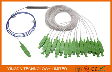 acheter Mini diviseur optique passif optique de fibre de GPON FTTH 1*16 connecteurs monomodes 900um de SC APC fabrication en ligne