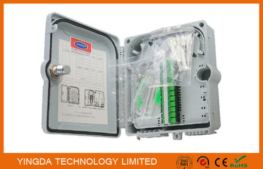 acheter Boîte optique de haute résistance d'arrêt de fibre de GPON 12, boîte optique de diviseur de fibre avec l'adaptateur de SC/APC fabrication en ligne