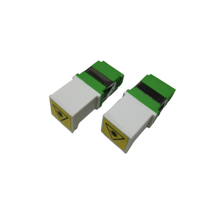 acheter Adaptateur recto de connecteur de fibre de Sc RPA aucun laser de bride en métal blanc de vert de bride fabrication en ligne