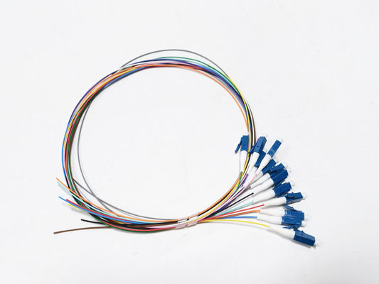 acheter LC UPC 12 creuse le câble optique 900um recto SX 0.5M LSZH de tresse de fibre fabrication en ligne