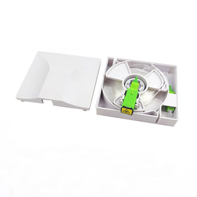 acheter FTTH ABS intérieur 1 noyau SC Adaptateur de fibre optique invisible Rosette Box ABS boîte en fibre blanche fabrication en ligne