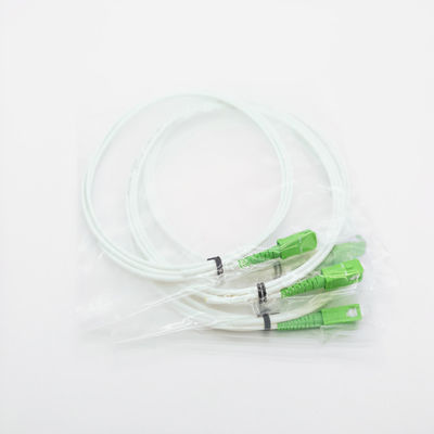 acheter Blanc G657A2 LSZH du simplex 3mm de mode unitaire de Sc RPA de tresse de câble optique de fibre fabrication en ligne