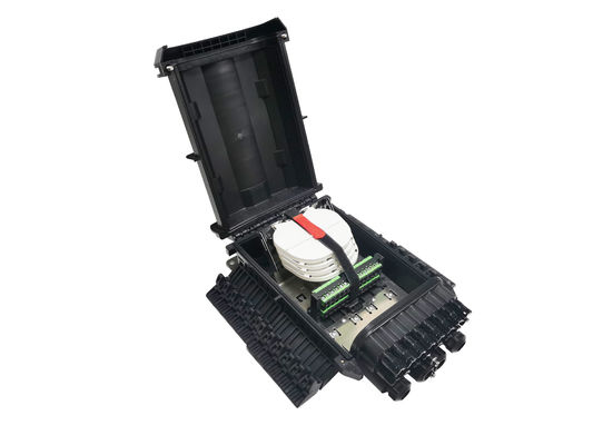 acheter Corps de boîte de câble de fibre d'IP68 16Ports, clôtures optiques noires de fibre de pp extérieures fabrication en ligne