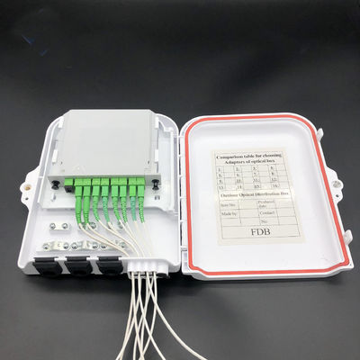acheter 1*8 Splitter Module FTTH Fibre Optique Spliter Box Câble Non Coupé ABS Blanc Ignifuge UL94 V0 fabrication en ligne