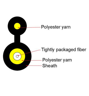 acheter HDPE de câble du câble d'interface du schéma 8 de FTTH FTTX 1Core Mini Aerial Outdoor Fiber Optic fabrication en ligne