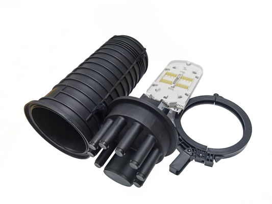 acheter 24-144 noyaux Rétrécissement thermique dôme Fermeture de splice en fibre optique 1 ovale 8 ports IP68 pour le conduit polaire fabrication en ligne