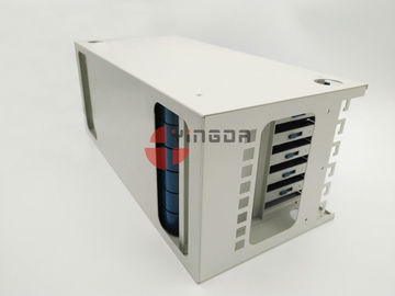 acheter Unité de gestion de fibre pour 19 le blanc 1.2mm en métal du port ODF 4U de pouce 72 avec des plateaux fabrication en ligne