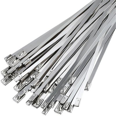 acheter Des bandes de corde à billes en acier inoxydable à verrouillage automatique pour télécommunications / feux de circulation / moniteurs / câbles à fibre optique fabrication en ligne