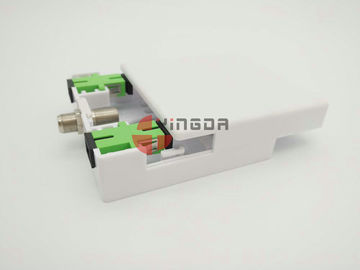 acheter Panneau de prise de 2 ports pour l'ABS blanc optique FTTH de coffret d'extrémité de fibre d'adaptateur de fibre de Sc fabrication en ligne