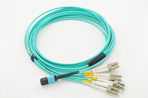 acheter YINGDA haut débit 8Fibre MPO mâle à LC OM3 Fanout patch Cord mode unique 9/125um Breakout 100G 400G fabrication en ligne