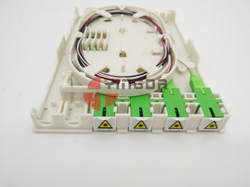 acheter 4 boîte optique d'intérieur d'arrêt de fibre des noyaux FTTH pour l'adaptateur de SC/APC fabrication en ligne