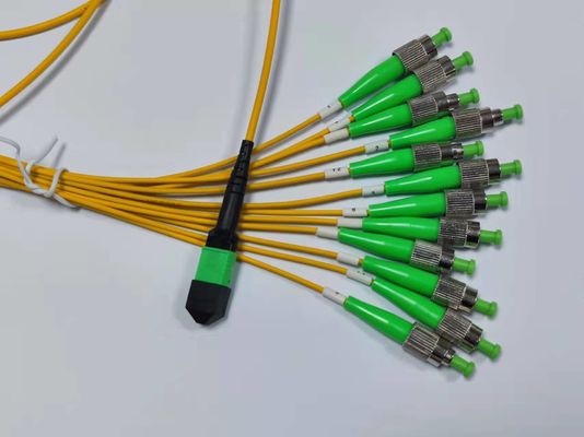 acheter 12 câble MPO MTP en fibre avec APC mâle à FC APC câble de patch pour applications à haute densité fabrication en ligne