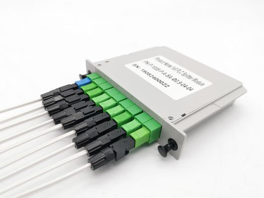 acheter Cassette PLC optique avec queue de porc 1x8 PLC type d'entrée équilibrée SC APC LGX Splitter Box fabrication en ligne