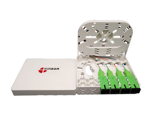 acheter Boîte de terminaison à fibres optiques 4 cœurs avec un grand espace pour le stockage de fusion de fibres avec DIN Rail PTO fabrication en ligne