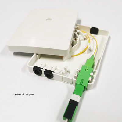 acheter 2SC Boîte de terminaison de fibre optique à port pour les adaptateurs FTTH PON en plastique à rosette optique SC LC fabrication en ligne