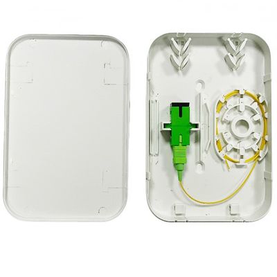 acheter Plastique 1 noyau SC/APC Sortie de fibre optique Panneau de prise de mur Monture de boîte de terminaison en fibre optique Rossette NAP fabrication en ligne