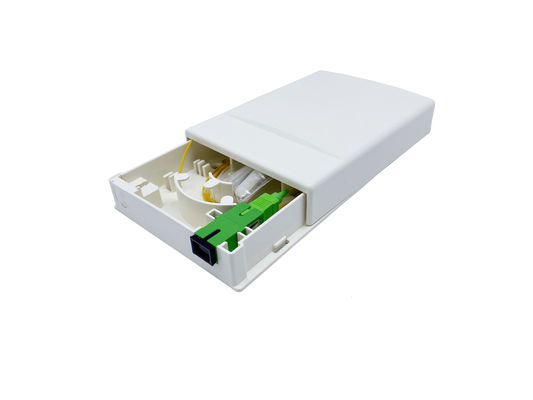 acheter 1 boîte de terminaison de prise optique à base de fibres ABS pour l'installation sur le mur de la maison avec adaptateur SC fabrication en ligne