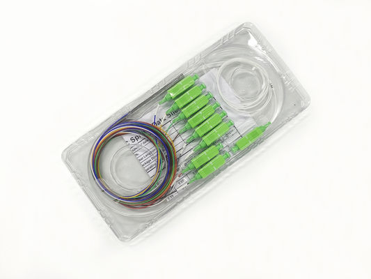 acheter Splitter PLC à fibre optique 1x8 avec connecteur SC en mode unique coloré pour le réseau PON XGPON fabrication en ligne