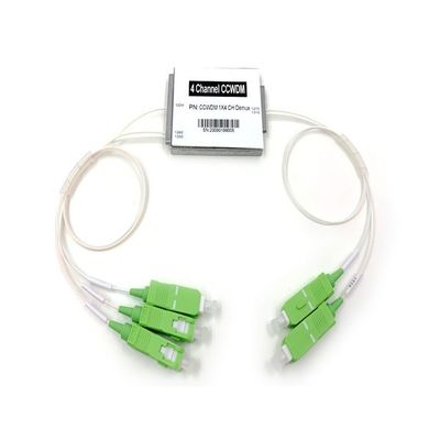 acheter Module CWDM 4 canaux 1270 1290 1310 1330nm CWDM 1×4 avec SC APC, tube lâche blanc 0,9 mm, 0,5 M fabrication en ligne