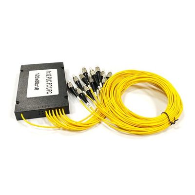 acheter Boîtier de distribution optique à fibre FTTH 1x12 connecteur FC de haute qualité, boîtier ABS, répartiteur PLC pour panneau de brassage en rack fabrication en ligne