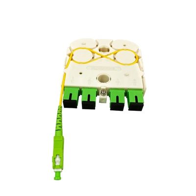 acheter New FTTH Fiber Optic 1x4 SC APC Mini Cassette Direct Input Exclusive Design LGX PLC Splitter for Russia fabrication en ligne