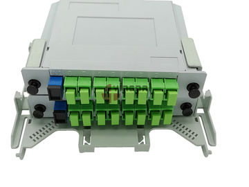acheter Boîte optique grise IP65 Polonais de diviseur de fibre d'ABS de PC monté avec 16 connecteurs de Sc fabrication en ligne