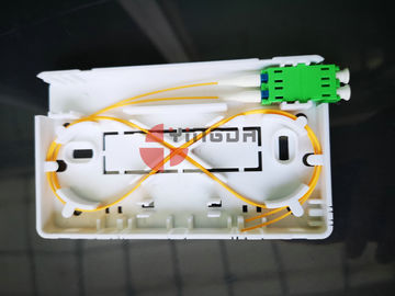 acheter Bâti en plastique de mur LC/APC d'utilisateur de 2 de boîte de fibre optique duplex gauche d'abonné fabrication en ligne