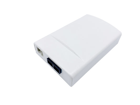 acheter Blanc en plastique optique de 2 mini FTTH de fibre du noyau de distribution de prise murale ABS de plaque avant fabrication en ligne